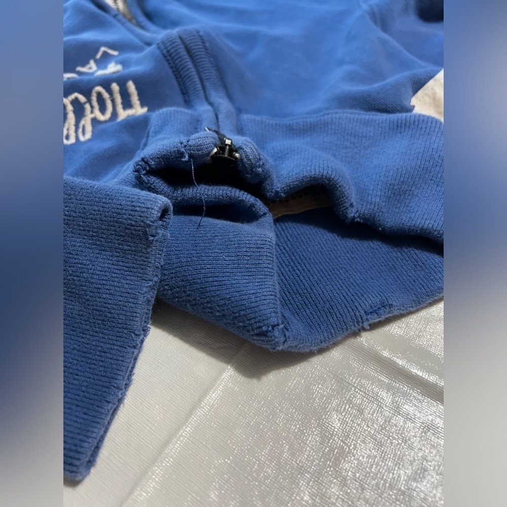 Hollister distressed Blue Hoodie, size Small - Picture 10 of 11